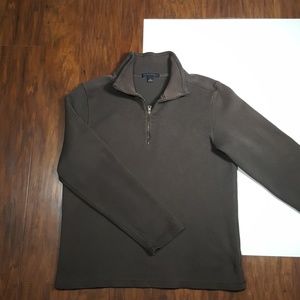 Banana Republic zip up sweater, size M, brown.